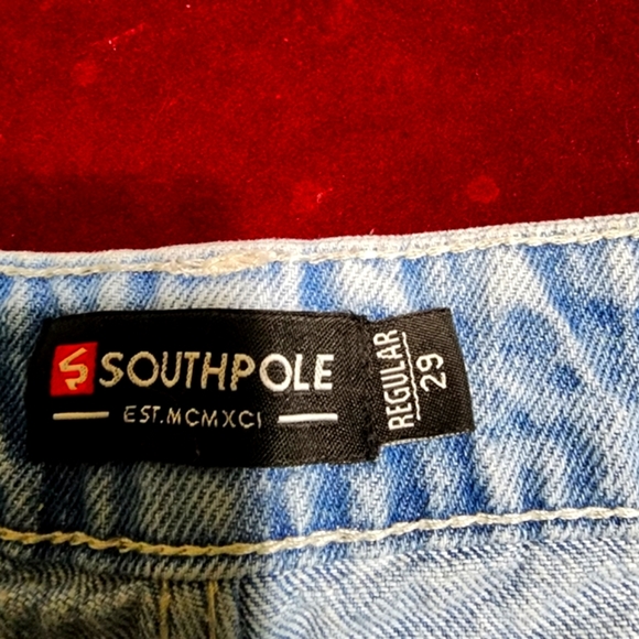 SouthPole bleached Distressed Jeans shorts - Picture 3 of 7